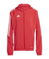 adidas Tiro 24 Windbreaker Damen Rot Weiss - rot