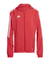 adidas Tiro 24 Windbreaker Damen Rot Weiss - rot