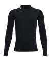 Under Armour HeatGear Mock langarm Kids F001 - schwarz