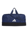 adidas Tiro League Duffel Bag Gr. L Blau Weiss - dunkelblau