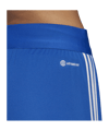 adidas Tiro 23 Short Low Damen Blau Weiss - blau