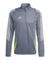 adidas Tiro 24 Trainingstop Grau Gelb - grau