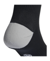 adidas Milano 23 Strumpfstutzen Schwarz Weiss - schwarz