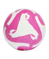 adidas Tiro Club Trainingsball Weiss Pink | - weiss
