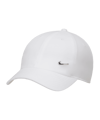 Nike Club Unstructured Metal Swoosh Cap Weiss F100 - weiss