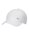 Nike Club Unstructured Metal Swoosh Cap Weiss F100 - weiss