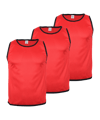 Cawila Trainingsleibchen Academy 3er Set Kids Rot | - rot
