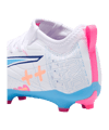 PUMA ULTRA 5 Match FG/AG Volume Up Jr Kids Weiss Blau F01 - weiss
