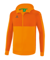 Erima Six Wings Kapuzenjacke Kids Orange | - orange