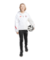 adidas FC Bayern München Anthem Kapuzenjacke Kids Weiß - weiss