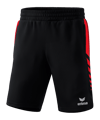 Erima SIX WINGS Short Schwarz Rot - schwarz