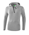 Erima Kapuzensweat Grau Schwarz - grau