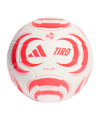 adidas Tiro Club Trainingsball Weiß Rot 