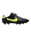 Nike X 11teamsports Premier III Leather FG Schwarz Gelb Grün F008