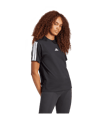 adidas Essentials 3 Stripes T-Shirt Damen Schwarz - schwarz