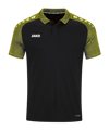 JAKO Performance Polo Schwarz Gelb F808 - schwarz