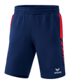 Erima Six Wings Worker Short Kids Dunkelblau Rot - blau
