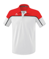 Erima Change by Poloshirt Weiss Rot | - weiss