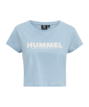 Hummel hmlLEGACY Cropped T-Shirt Damen Blau F7165 