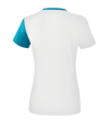 Erima 5-C T-Shirt Damen Weiss Blau | - weiss