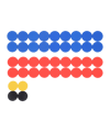 Cawila Premium Magnet Set 30mm Rot Blau - rot