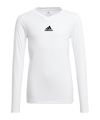 adidas Team Base Top langarm Kids Weiss - weiss