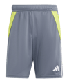 adidas Tiro 24 Training Short Grau Gelb - grau