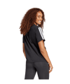 adidas Essentials 3 Stripes T-Shirt Damen Schwarz - schwarz