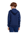 adidas Tiro 25 Travel Kapuzenjacke Kids Blau - blau