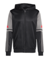 adidas Squadra 25 Kapuzenjacke Schwarz - schwarz