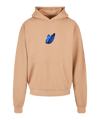 Mister Tee Le Papillon Oversized Hoody Beige - beige