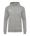 Hummel Go 2.0 Chevron Kapuzenjacke Grau F2006 