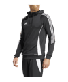 adidas Tiro 24 Hoody Schwarz Weiss - schwarz