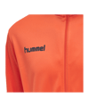 Hummel hmlPROMO Poly Trainingsanzug Grün F3408 - orange