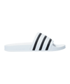 adidas Originals Adilette Weiss Schwarz - weiss
