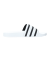 adidas Originals Adilette Weiss Schwarz - weiss