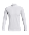 Under Armour ColdGear Fitted Mock langarm F100 - weiss