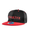TFF Türkei Flat Cap EM 2024 Schwarz - schwarz