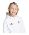 adidas FC Bayern München Anthem Kapuzenjacke Kids Weiß - weiss