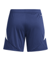 adidas Tiro 24 Short Damen Blau Weiss - blau