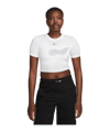 Nike Essential SLM Crop T-Shirt Damen Weiss F100 - weiss