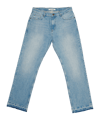 2Y-Studios Arun Open Hem Straight Jeans Hose Blau 