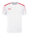 JAKO Power Trikot Kids Weiss Rot F004 - weiss