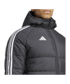 adidas Tiro 24 Long Coachjacke Schwarz Weiss - schwarz