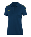 JAKO Classico Poloshirt Damen Blau Gelb F42 - blau