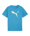 PUMA teamRISE Logo Trainingshirt Kids Blau F02 - blau