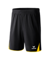 Erima 5-Cubes Short Schwarz Gelb - schwarz