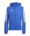 adidas Tiro 24 Windbreaker Damen Blau Weiss - blau