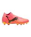 PUMA FUTURE 7 Pro FG/AG Jr Kids The Forever Faster Rosa Schwarz F03