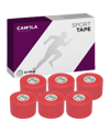 Cawila Sporttape COLOR 3,8m x 10m 6er Set Rot - rot